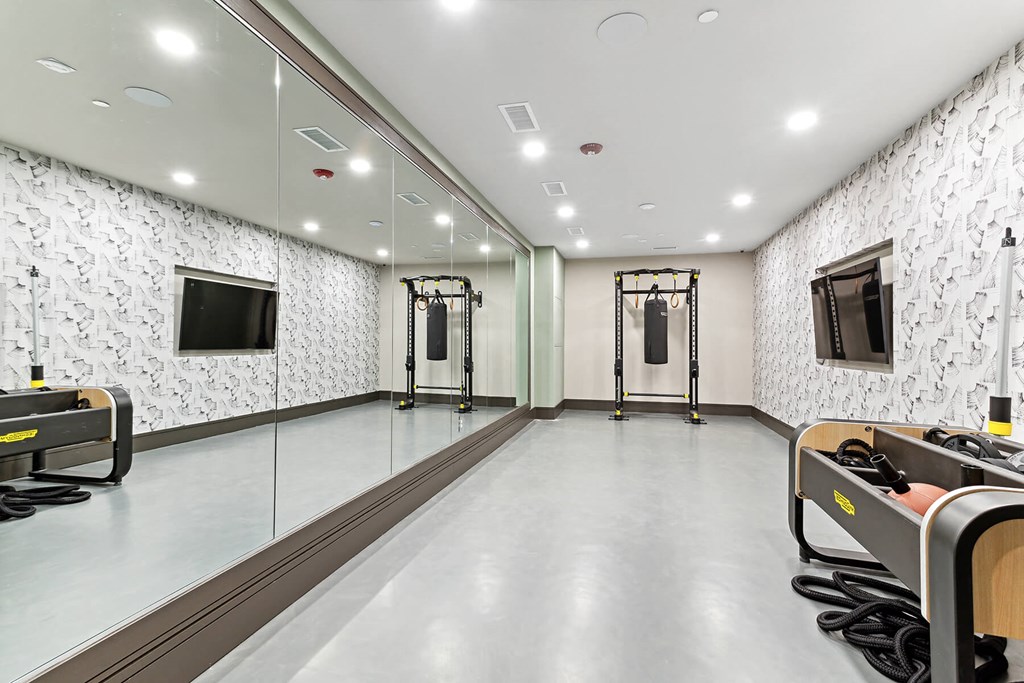 Fitness center crossfit studio at Verge Apartments in Atlanta, GA