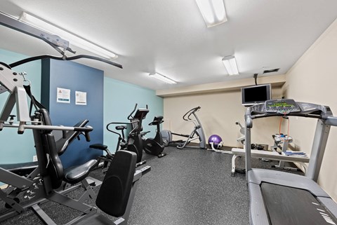 Fitness center at Washington Terance Apartments in Seattle WA