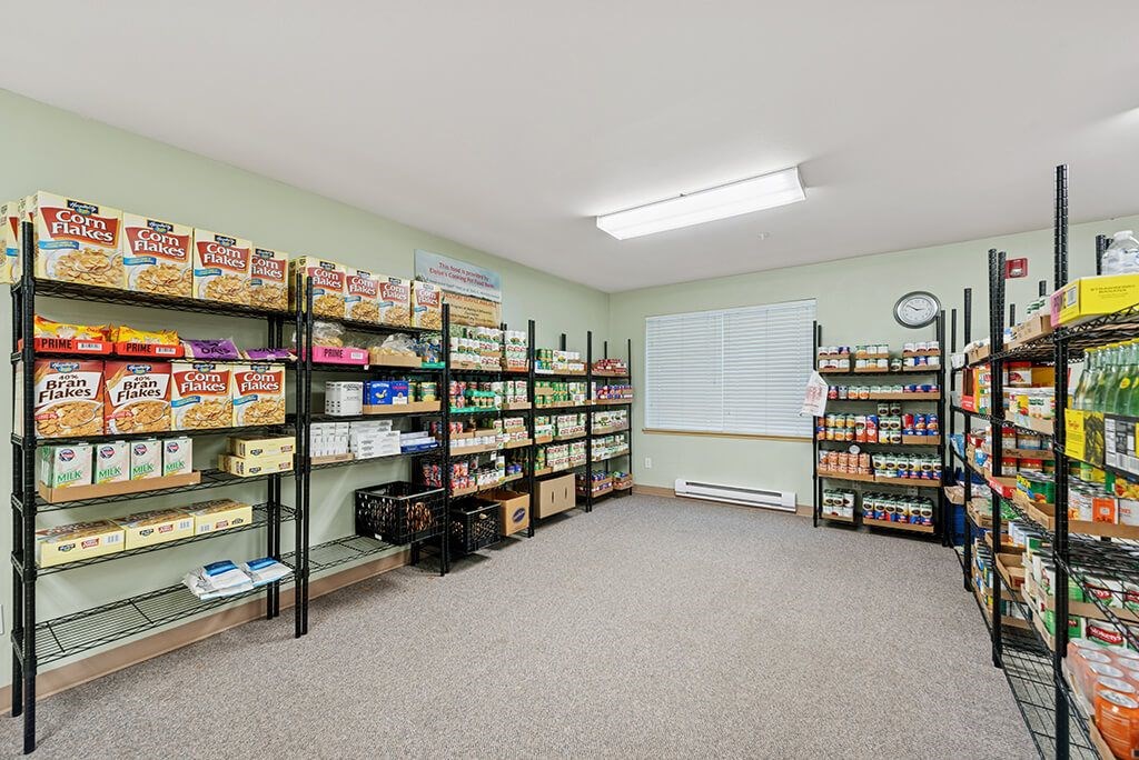 Food pantry at Lakewood Meadows Apartments in Lakewood WA