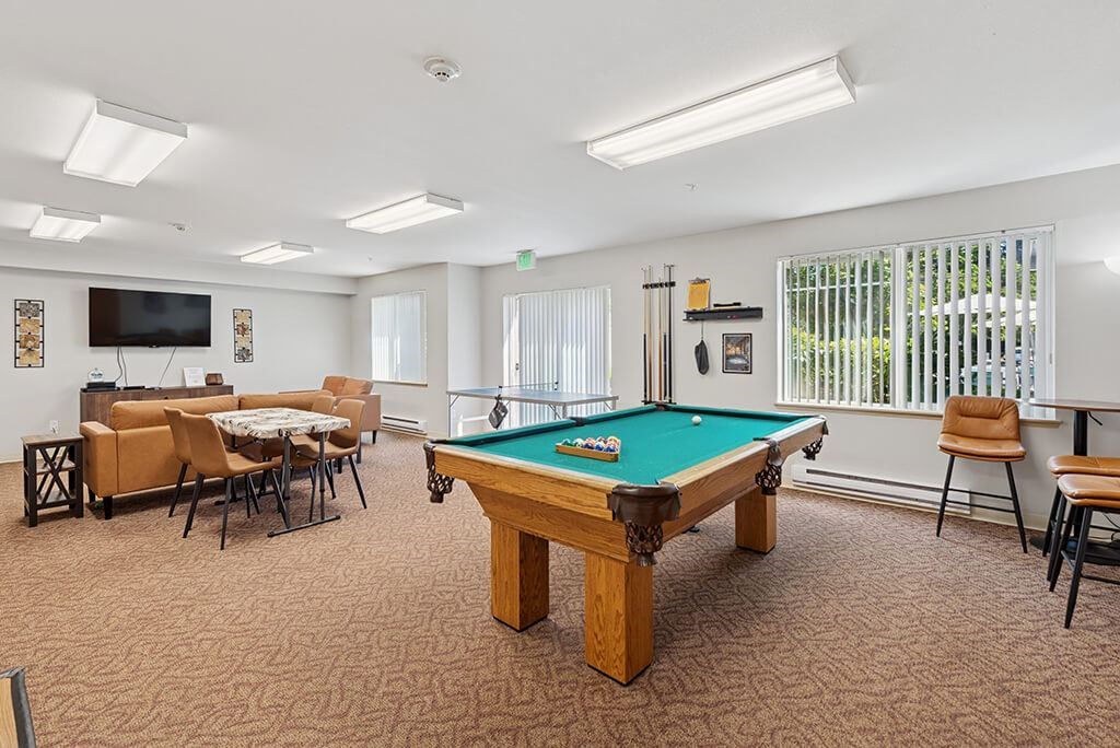 Game room at Lakewood Meadows Apartments in Lakewood WA
