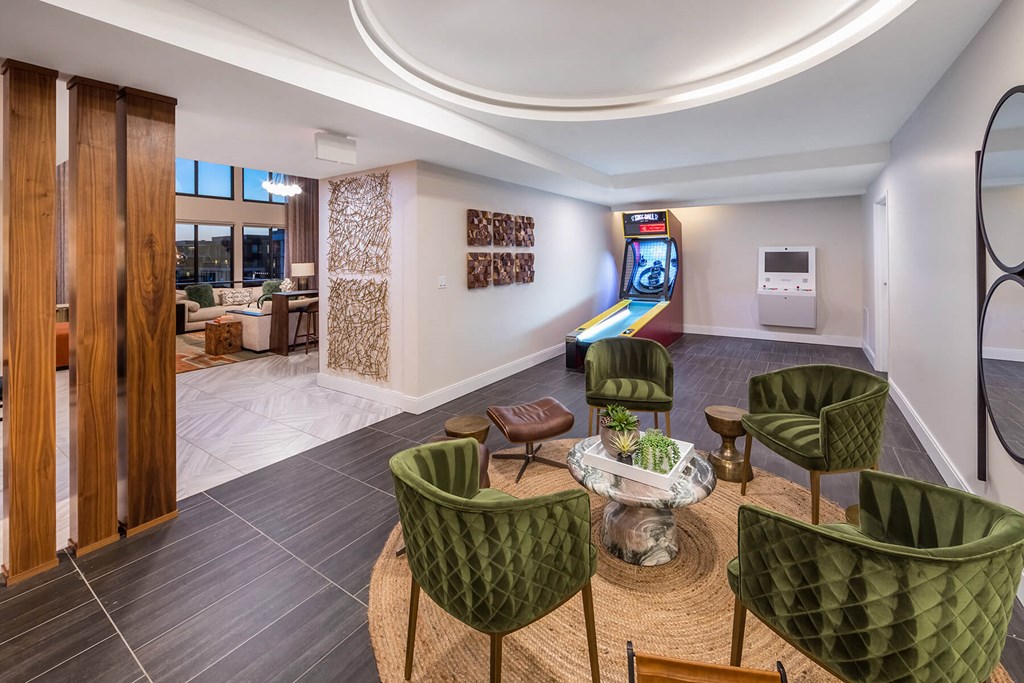 Game Room Seating Area at Aspect at Totem Lake Apartments in Kirkland WA