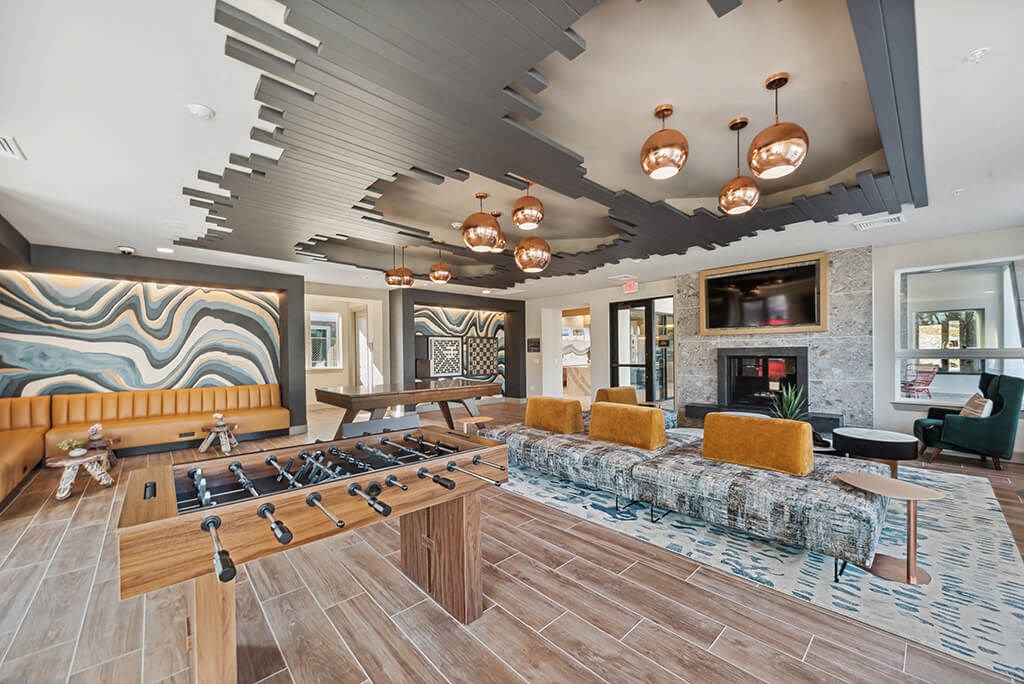 Gameroom at The Quill Apartments in Milford, MA