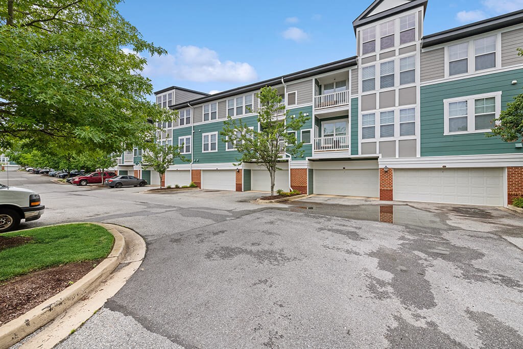 Garage parking at Westerchester at the Pavillions in Waldorf MD