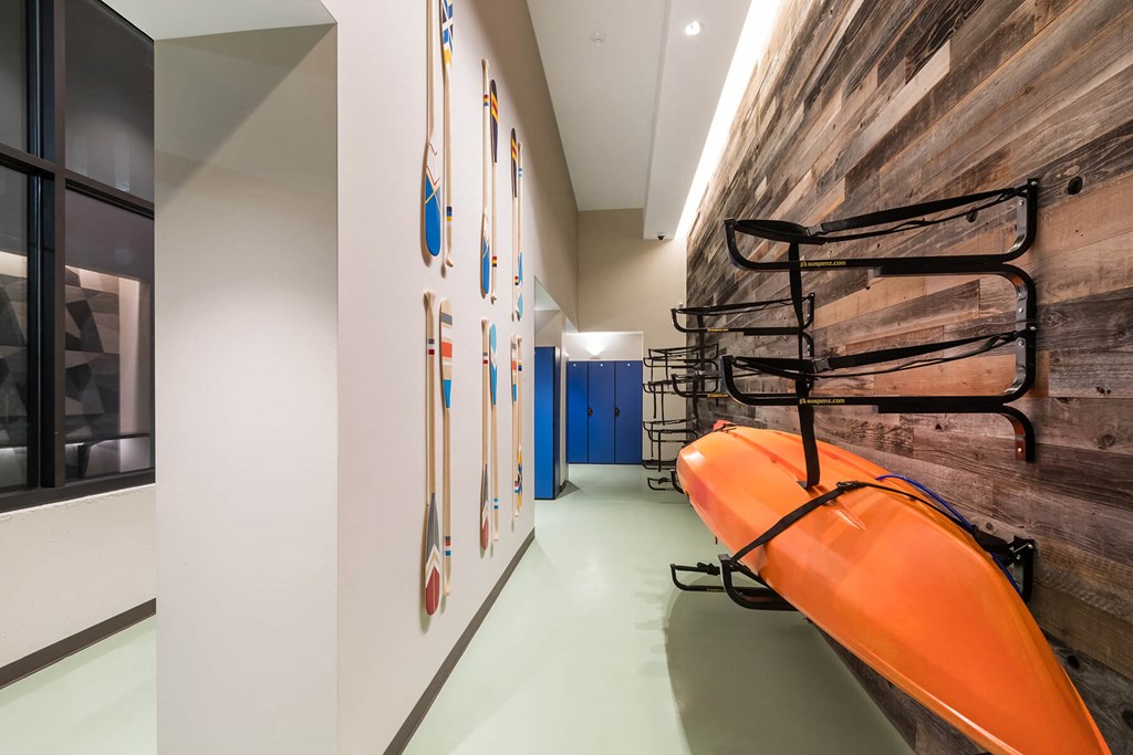 Gear Storage at Aspect at Totem Lake Apartments in Kirkland WA