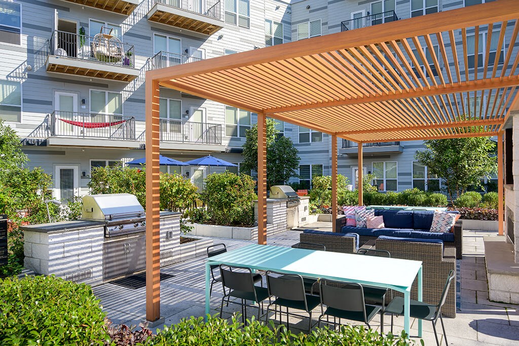 Grill Area at Vero Apartments in Chelsea MA