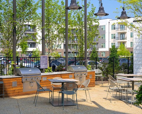 Grilling Area at Verge Apartments in Atlanta, GA