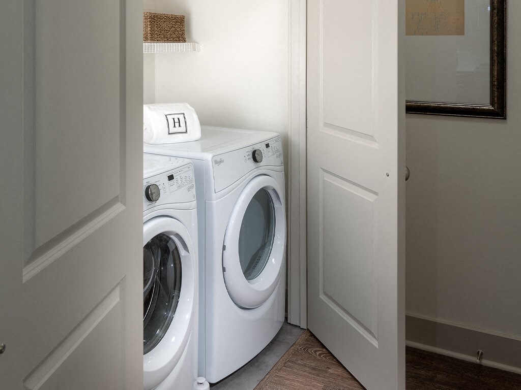 In home washer and dryer at Cirro King of Prussia Apartments in King of Prussia PA