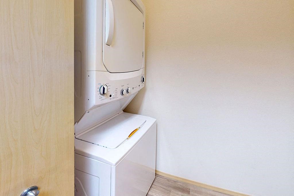 In-unit laundry at Cedar Park in Seattle WA
