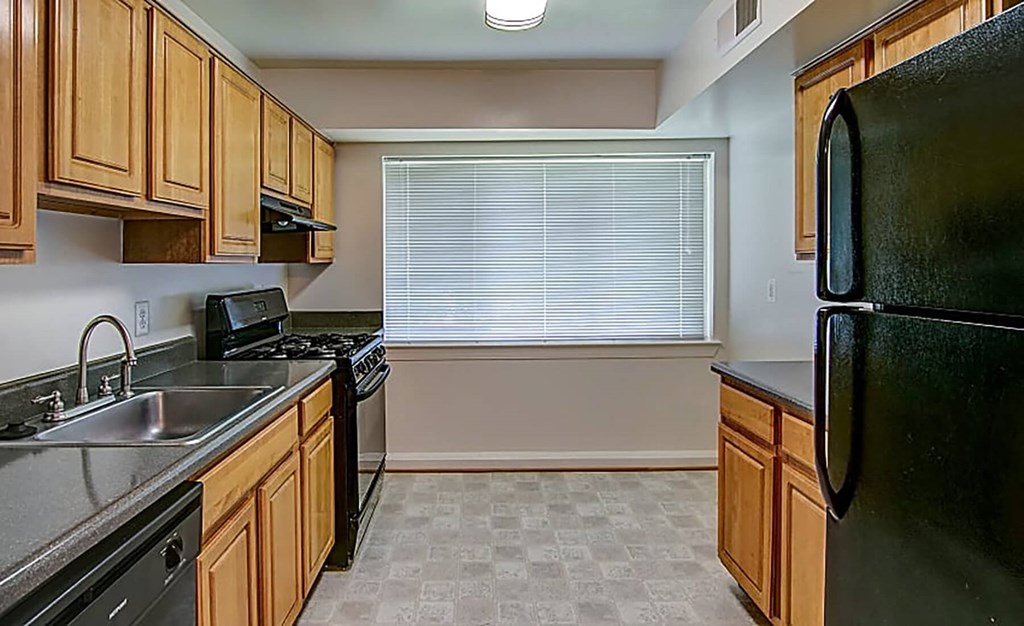 Kitchen with window at Leesburg Apartments in Leesburg VA