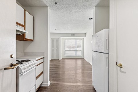 Kitchen and Living Room at Guardian Place in Richmond VA