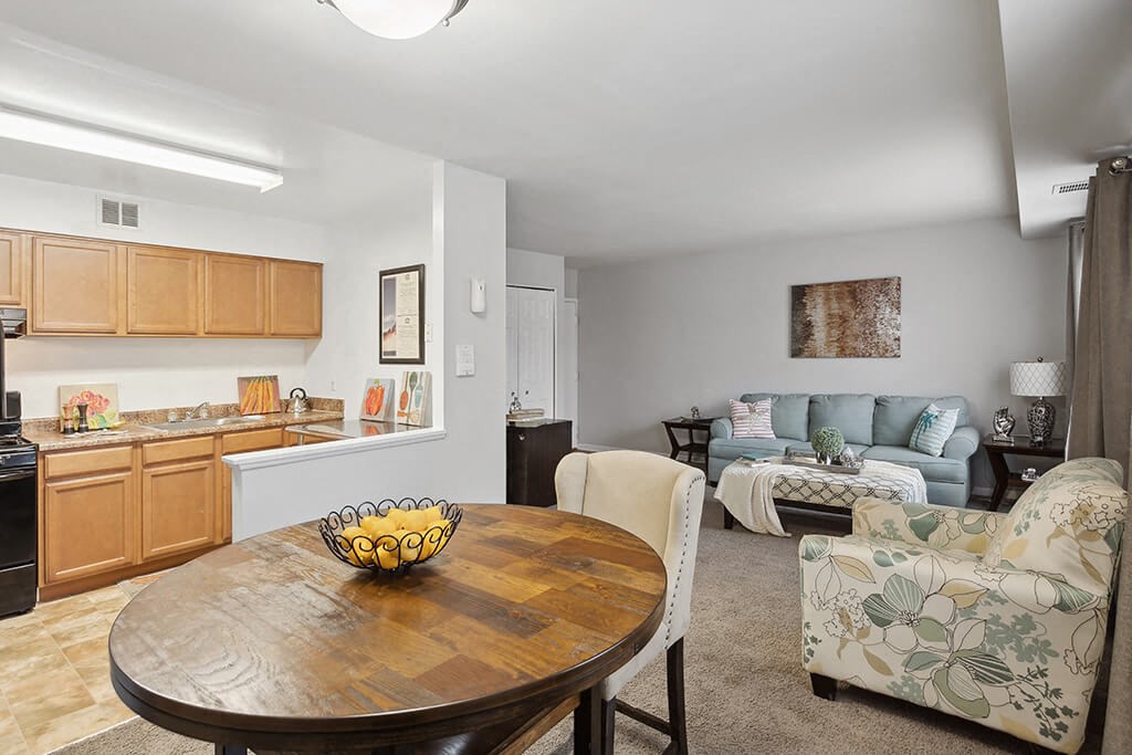 Kitchen and Living Room at The Villages at Marley Station in Glen Burnie MD