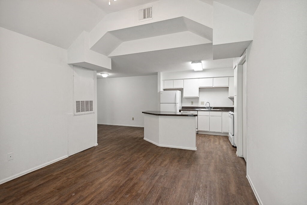 Kitchen at Dayton Park Apartments in Dayton, TX