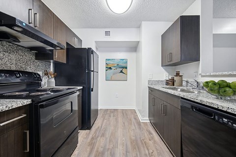 Kitchen at Emerald Dunes at Emerald Dunes Apartments in Miami Gardens FL