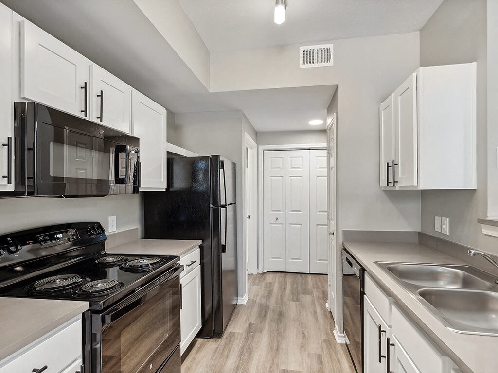 Kitchen at The Sorento Apartments in San Antonio TX