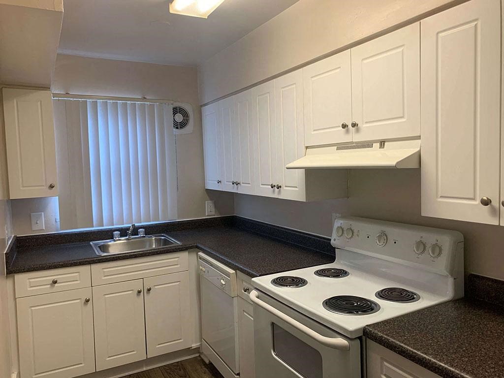 Kitchen at the Barrington Apartments in Silver Springs, MD