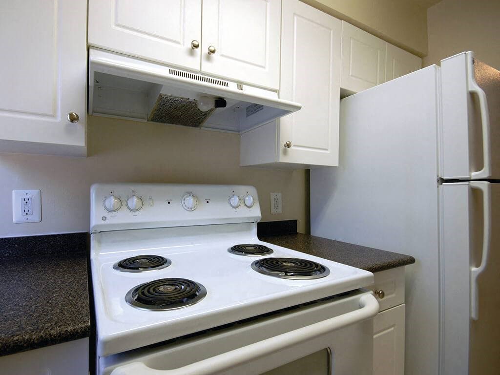 Kitchen at the Barrington Apartments in Silver Springs, MD