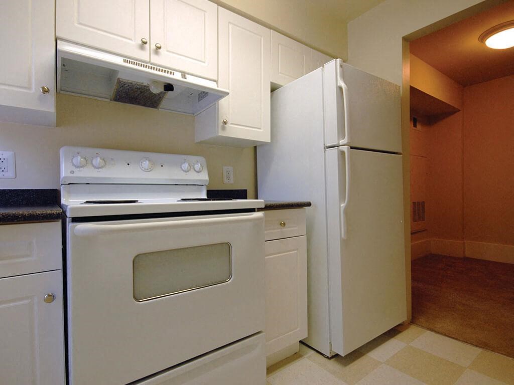 Kitchen at the Barrington Apartments in Silver Springs, MD