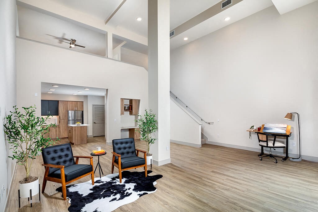  Sparkle Living Room Desk at Chroma Apartment Homes in Caoga Park CA