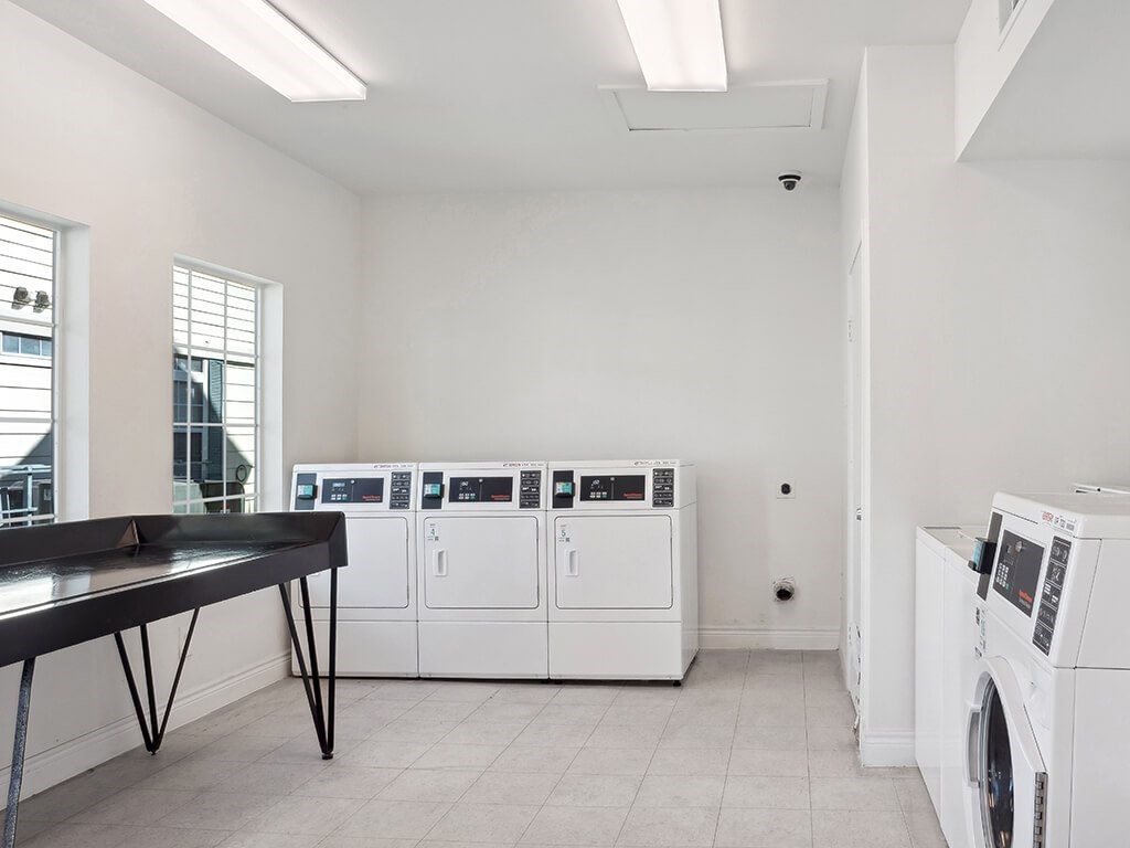 Laundry facility at Tidwell Estates in Houston TX