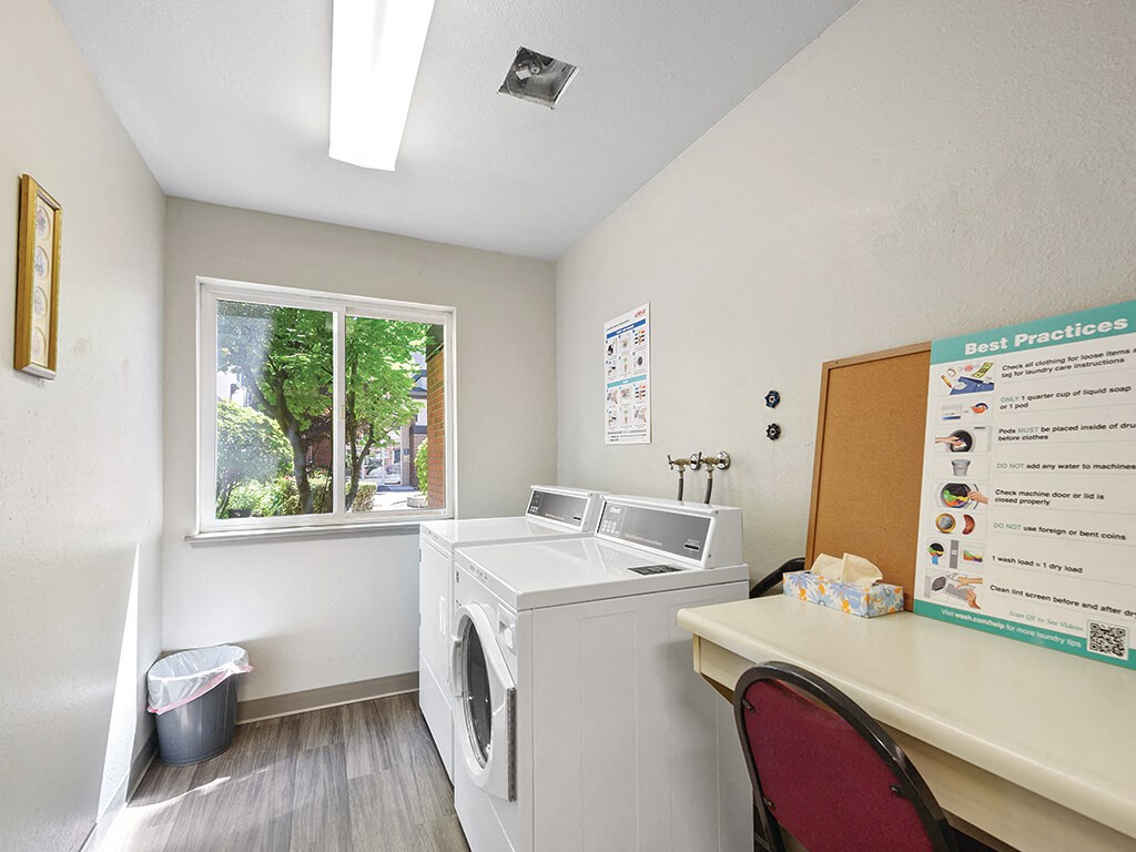 Laundry Room at Meridian Court Apartments in Federal Way WA