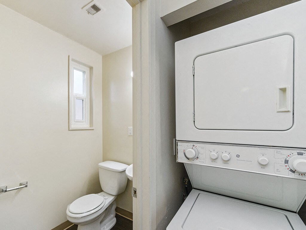 Laundry in unit at University Heights in Providence RI