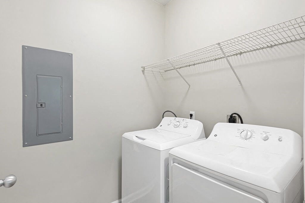 Laundry at Falls Pointe at the Park Apartments in Durham NC