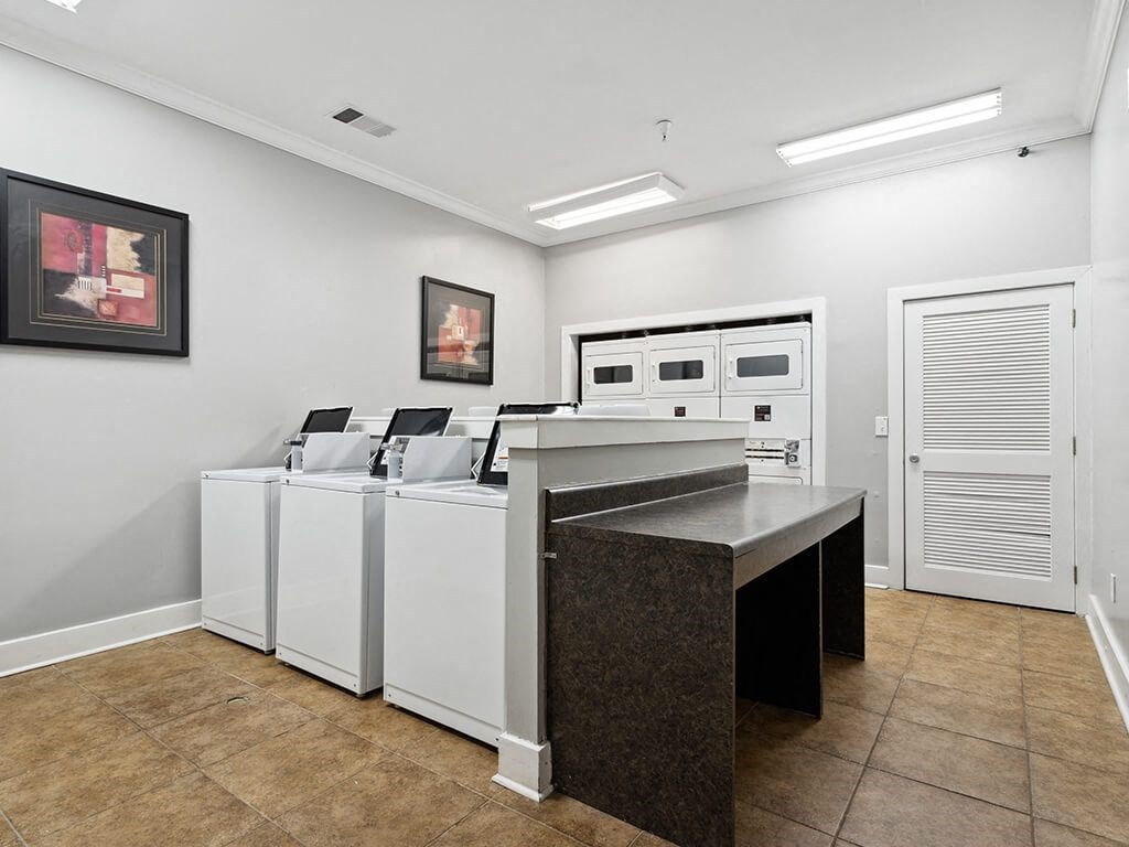 Laundry care facility at Lakeside Vista in Kennesaw GA