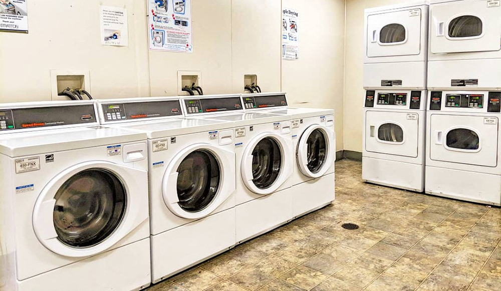 Laundry center at Stratton apartments in San Diego CA