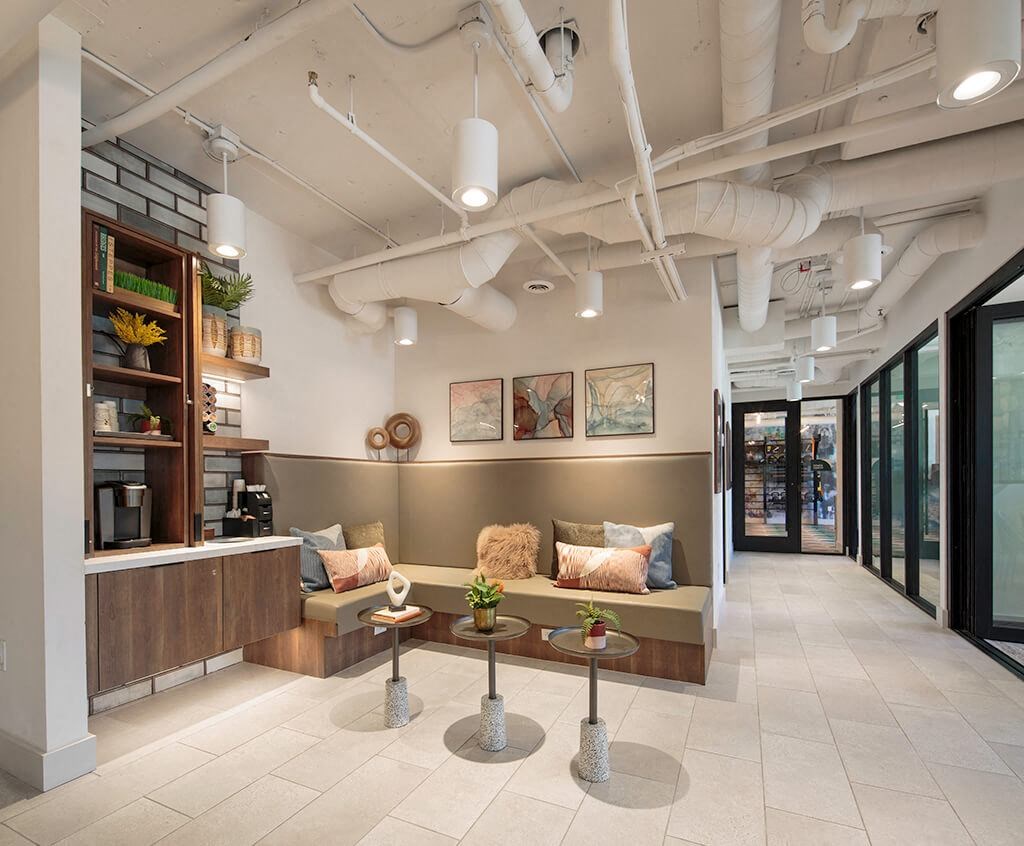 Leasing Center Lobby at Il Palazzo Apartments in San Diego, CA