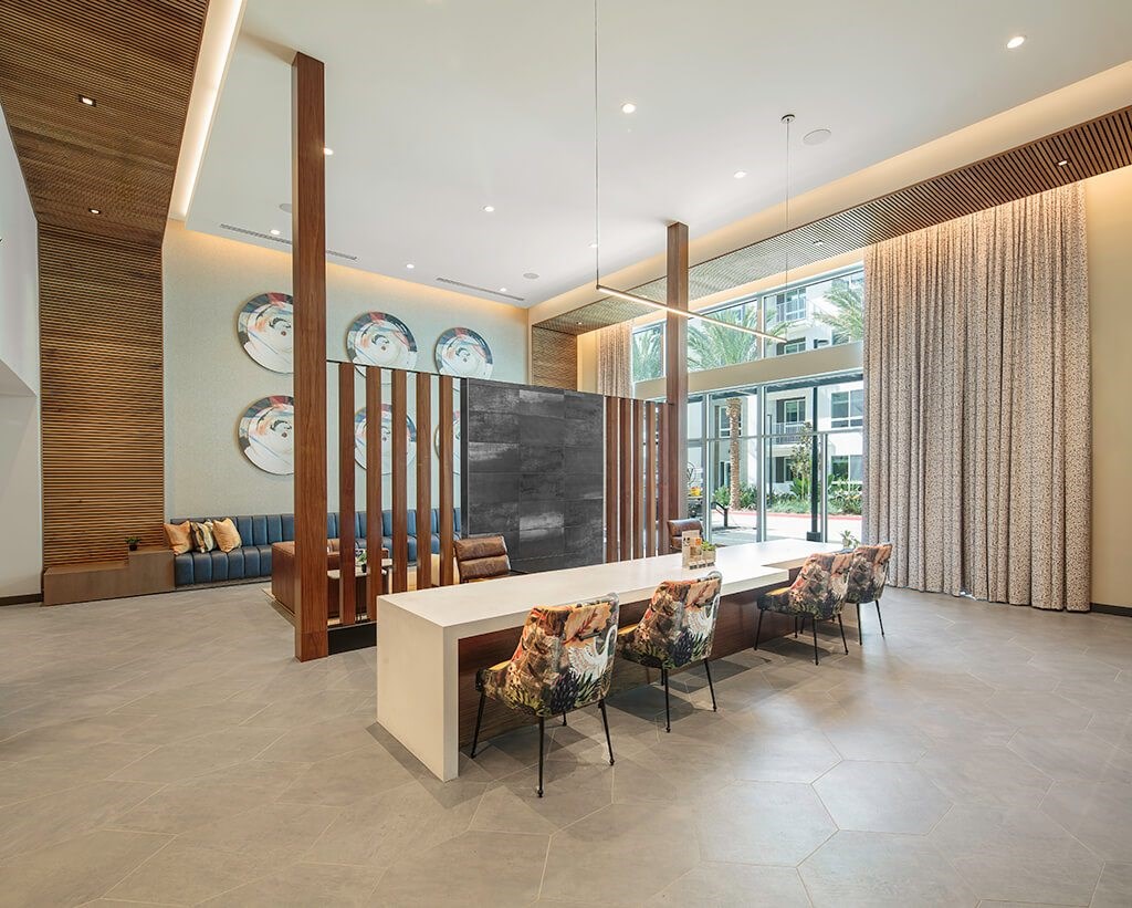 Leasing Desk at The Wylden Apartments in Los Angeles CA