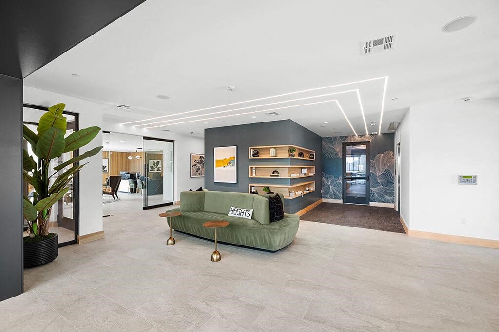 Leasing lobby at East Bend Apartments in Houston TX