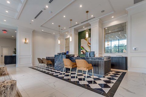 Leasing office at 1010 Waugh Apartments in Houston TX