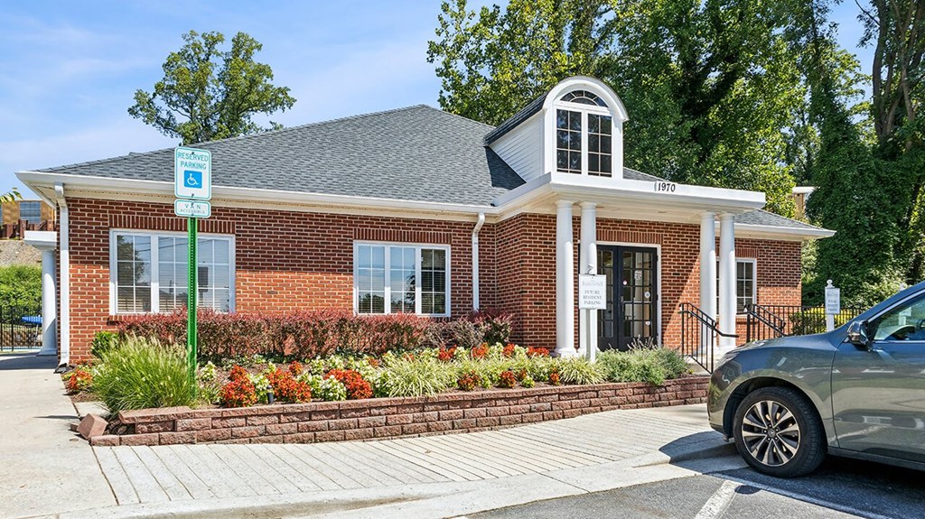 Leasing center exterior at The Barrington in Silver Spring MD