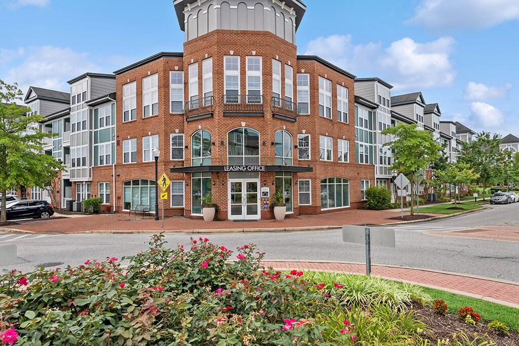 Leasing office exterior at Westerchester at the Pavillions in Waldorf MD