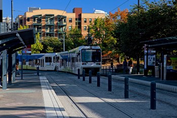 Light Rail Station Near Collins Circle Apartments in Portland OR - Photo Gallery 10