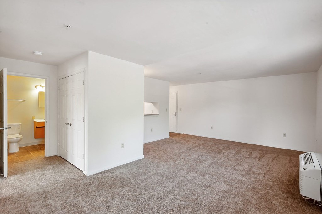 Living Room carpeted at Fairbrooke Senior Apartments in Aberdeen MD