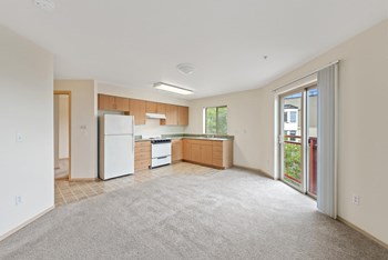 Living room and kitchen appliances at Washington Terrace in Seattle WA - Photo Gallery 4