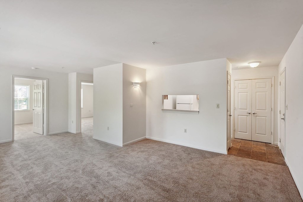 Living room and entry at Fairbrooke Senior Apartments in Aberdeen MD