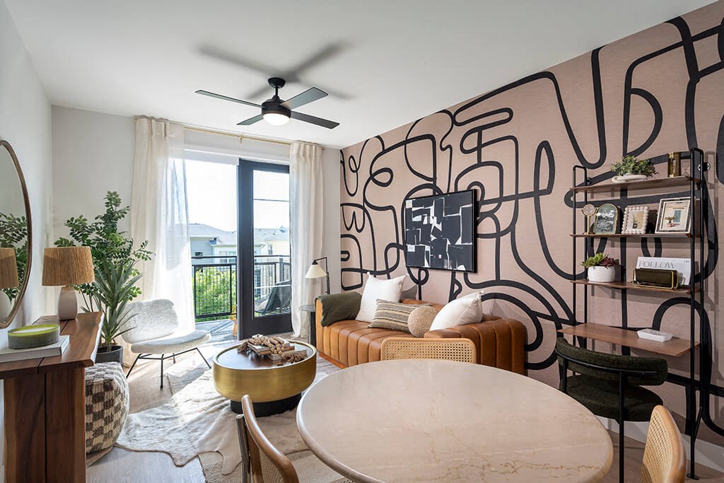 Living room at 333 Ellington Apartments in Gaithersburg MD