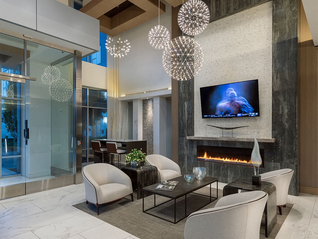 Lobby seating at Cirro King of Prussia Apartments in King of Prussia PA