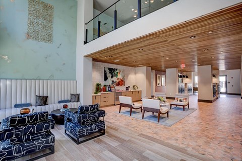 Lounge Seating and Mail at Verge Apartments in Atlanta, GA