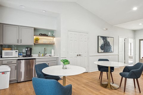 Lounge kitchen at Broadwater Townhomes in Chester VA