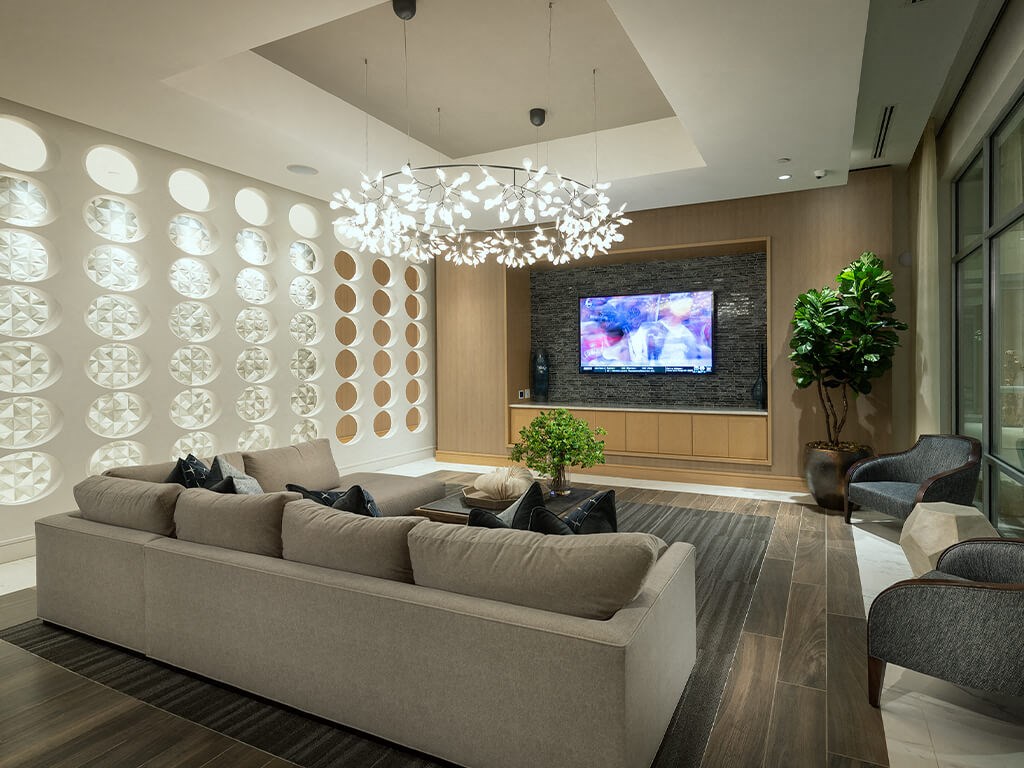 Lounge seating at Cirro King of Prussia Apartments in King of Prussia PA