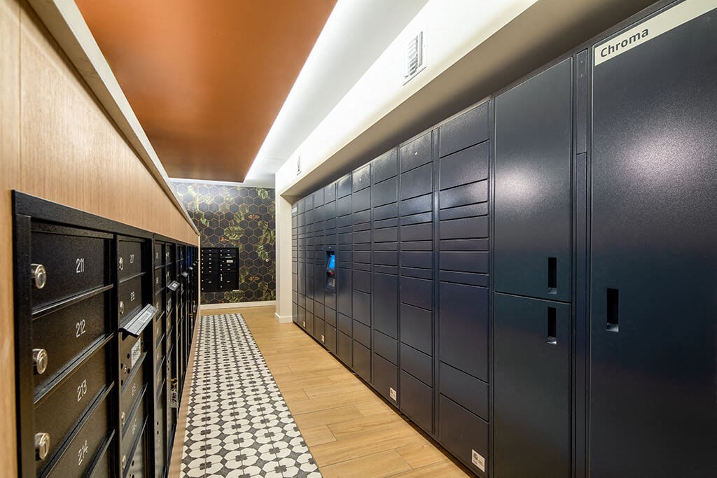 Mail Post Amazon Hub at Chroma Apartment Homes in Canoga Park CA