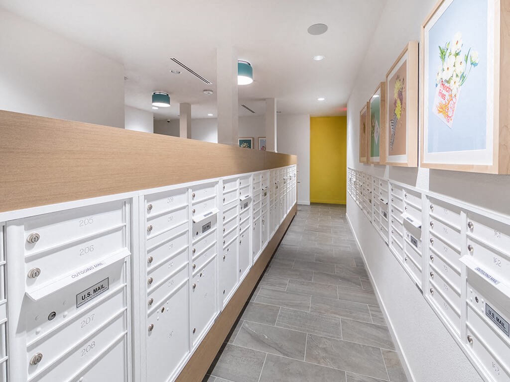 Mail Room at Embark Apartments in Fremont CA