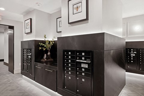 Mailroom at Belhaven Apartments in Alexandria VA