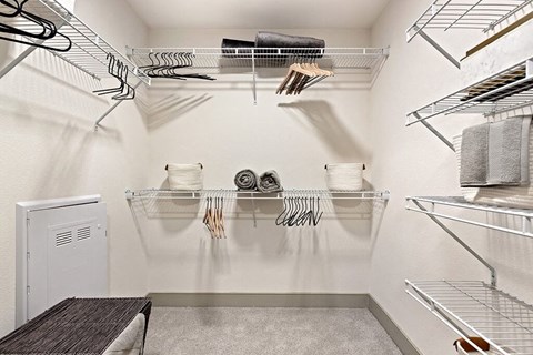Spacious closet at Altitude Apartments in South San Francisco CA