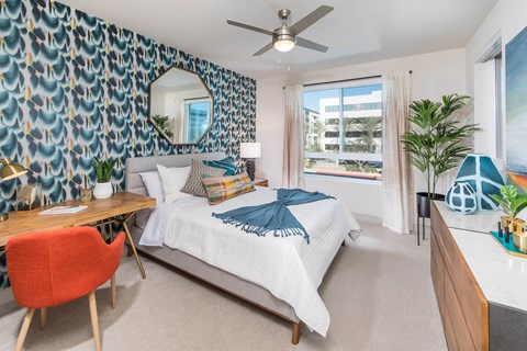 Model Azul Finish Package Bedroom at Vita Apartment Homes in Orange CA