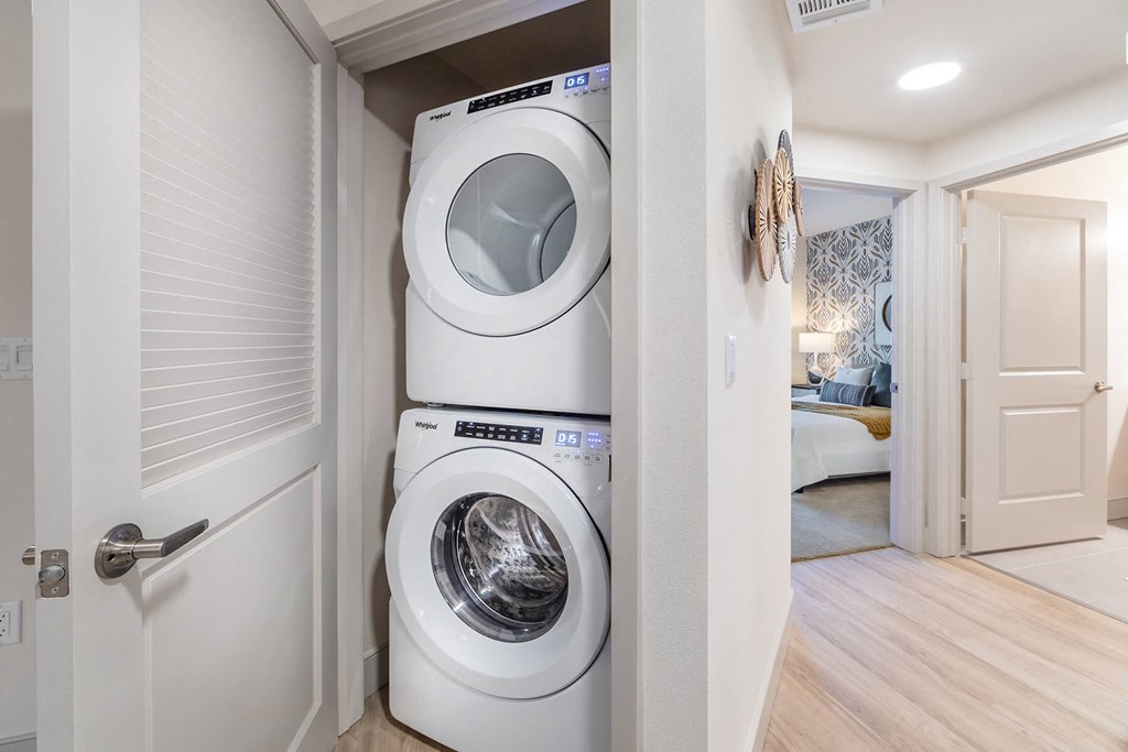 Model Azul Finish Package Washer and Dryer at Vita Apartment Homes in Orange, CA