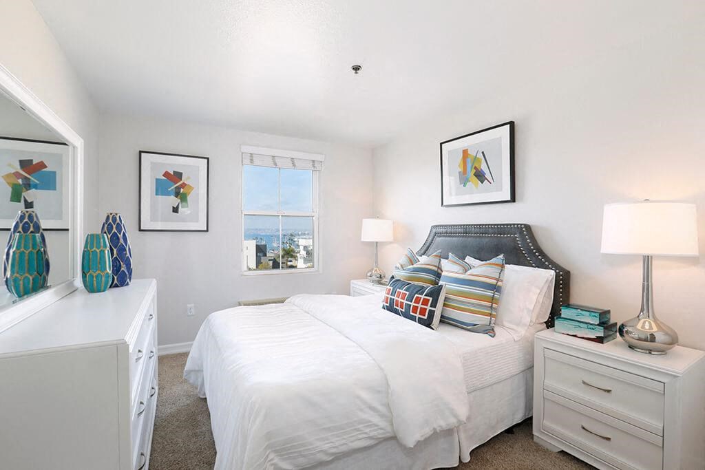 Model Bedroom 2 at Il Palazzo Apartments in San Diego, CA